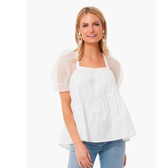 Tuckernuck Pomander Place Tinsley Puff Sleeve Top - Picture 1 of 7